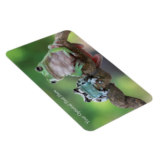 Aangepaste tekstekstkikker magneet (Rechterzijde)