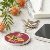 Aangepaste tekstfilm sleutelhanger (Zijkant)