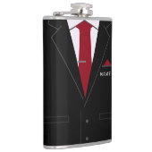 Aangepaste tekstfles met bedrijfsset en Stropdas Heupfles (Rechts)