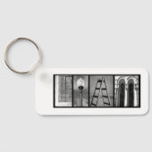 Aangepaste tekstfoto "Liam" Sleutelhanger (Achterkant)