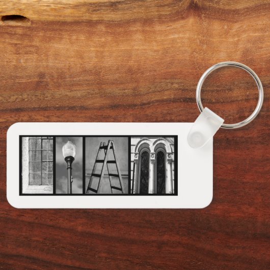 Aangepaste tekstfoto "Liam" Sleutelhanger (Voorkant)