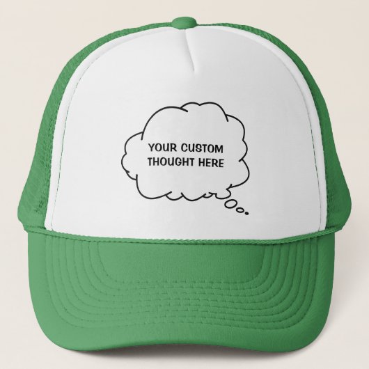 Aangepaste tekstgedachtenbel trucker pet (Voorkant)