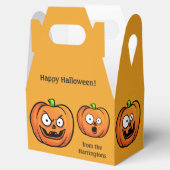 Aangepaste tekstgunstiger voor Halloween Pumpkins Bedankdoosjes (Geopend)