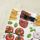 Aangepaste teksthanddoek voor pasta Pattern Strandlaken (In situ)