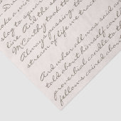 Aangepaste teksthandleiding Schriftelijk lettersch Tissuepapier (Detail)