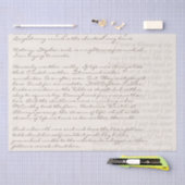 Aangepaste teksthandleiding Schriftelijk lettersch Tissuepapier (Craft)