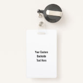 Aangepaste tekstinstapkaarten badge (Achterkant met intrekbare)
