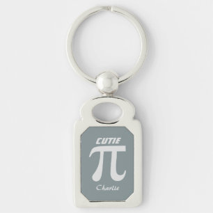 Aangepaste tekstketen pi/Cutie Pie Sleutelhanger