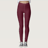 Aangepaste tekstlogo leggings (Voorkant)