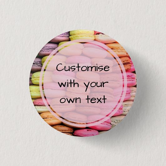 Aangepaste tekstmacro's Pinback-Button Ronde Button 3,2 Cm (Voorkant)