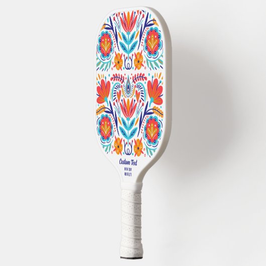 Aangepaste tekstnaam kleurrijk flesje van flesje pickleball paddle (Links)