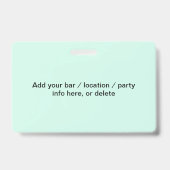 Aangepaste tekstpartijlogo's voor elke ananas badge (Achterkant)