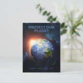 Aangepaste tekstplaneet Aarde Briefkaart (Staand voorkant)