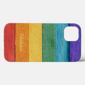 Aangepaste tekstregenboogtelefoongevallen Case-Mate iPhone case (Achterkant (horizontaal))