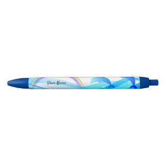Aangepaste tekstregenboogzomer Magische Blauwe Dol Zwarte Inkt Pen