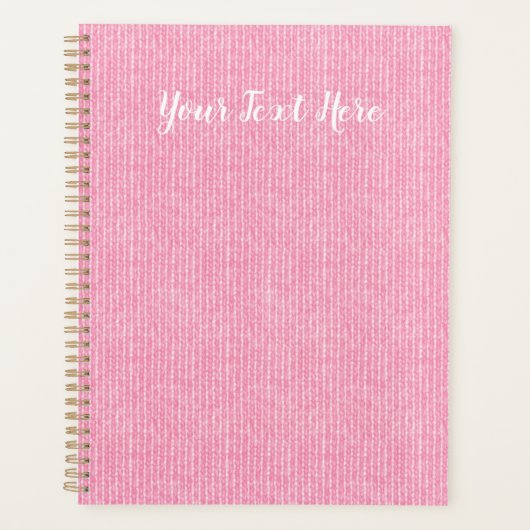 Aangepaste tekstroze kit geïnspireerd planner (Voorkant)