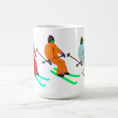 Aangepaste tekstsklik die Skier opent Koffiemok (Center)