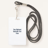 Aangepaste tekstsurfer-badges badge (Achterkant met draagriem)