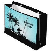 Aangepaste teksttas met grote cadeaus voor doorvoe large cadeauzakje (Voorkant Gekanteld)