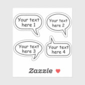 Aangepaste tekstteksttekstteksttekstteksttekstteks sticker (Vel)