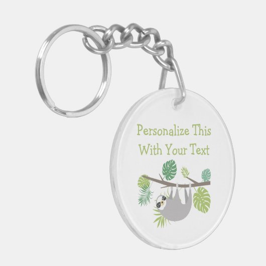 Aangepaste tekstventilator voor het hangen van sle sleutelhanger (Voorkant Links)