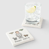 Aangepaste tekstversie stenen onderzetter (Zijkant)