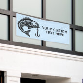 Aangepaste tekstvissen spandoek (Buitenkant Gebouw)