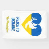 Aangepaste tekstvrede voor Oekraïne Spandoek (Horizontaal)