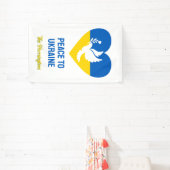 Aangepaste tekstvrede voor Oekraïne Spandoek (Insitu)