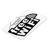 Aangepaste tekstvrije Wi-Fi Magneet (Linkerzijde)