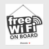 Aangepaste tekstvrije Wi-Fi Sticker (Vel)