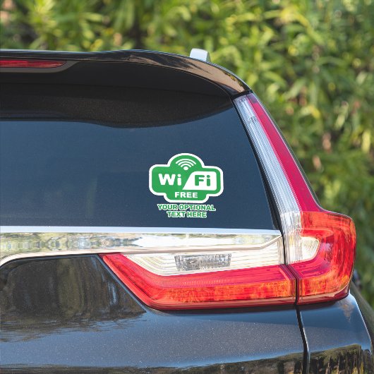Aangepaste tekstvrije Wi-Fi Sticker (Auto Zijkant)