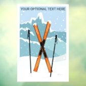 Aangepaste tekstwintersessie raamsticker (Vel 3)