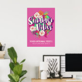 Aangepaste tekstzomervirussen poster (Thuiskantoor)