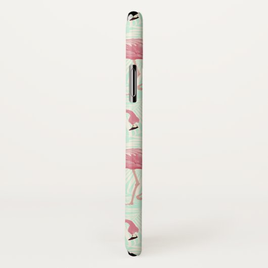 Aangepaste telefoongesprekken met Flamingo patroon Case-Mate iPhone Case (Achterkant / rechts)