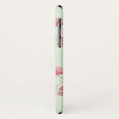 Aangepaste telefoongesprekken met Flamingo patroon Case-Mate iPhone Case (Achterkant/links)