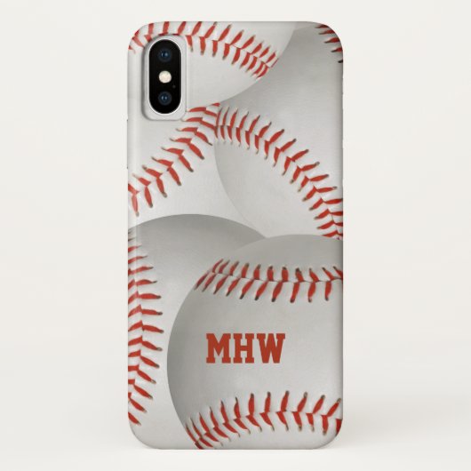 Aangepaste telefoongesprekken met honkbal Case-Mate iPhone case (Achterkant)