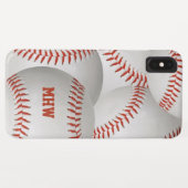 Aangepaste telefoongesprekken met honkbal Case-Mate iPhone case (Achterkant (horizontaal))