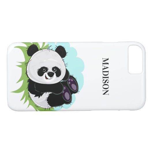 Aangepaste telefoongesprekken met Panda Case-Mate iPhone Case (Achterkant (Horizontaal))