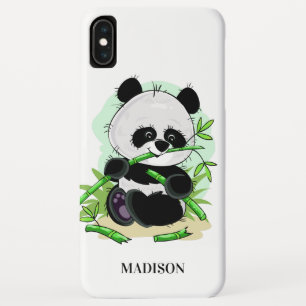 Aangepaste telefoongesprekken met Panda iPhone XS Max Hoesje