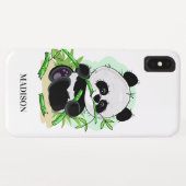 Aangepaste telefoongesprekken met Panda Case-Mate iPhone Case (Achterkant (horizontaal))