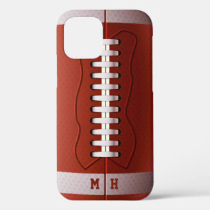 Aangepaste telefoongesprekken voor monogram Footba iPhone 12 Pro Hoesje