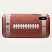 Aangepaste telefoongesprekken voor monogram Footba Case-Mate iPhone Case (Achterkant (horizontaal))
