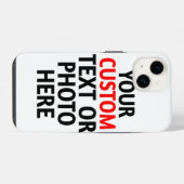 Aangepaste telefoonhoes – gepersonaliseerd met Jou iPhone Hoesje (Achterkant horizontaal)