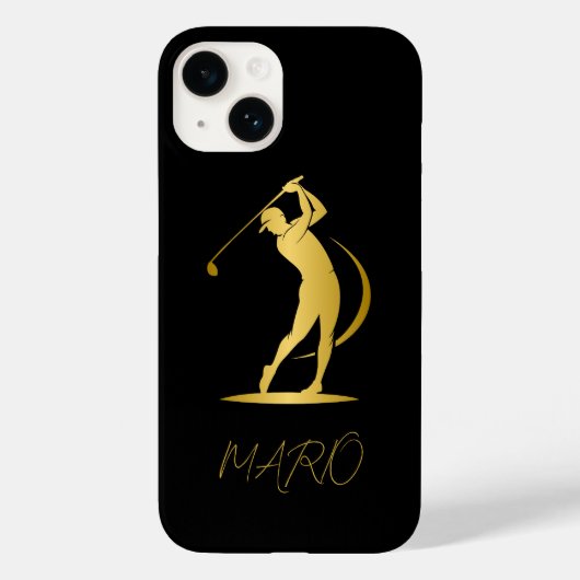 Aangepaste telefoonhoesje voor golfers Case-Mate iPhone case (Achterkant)