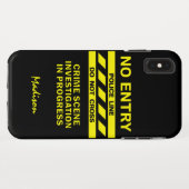 Aangepaste telefoonnummers van politie-lijn Case-Mate iPhone case (Achterkant (horizontaal))