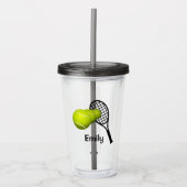 Aangepaste tenis acryl drinkbeker (Voorkant)