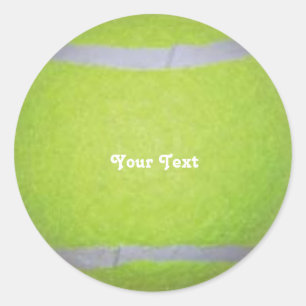 Aangepaste Tennis Ball Ronde Sticker
