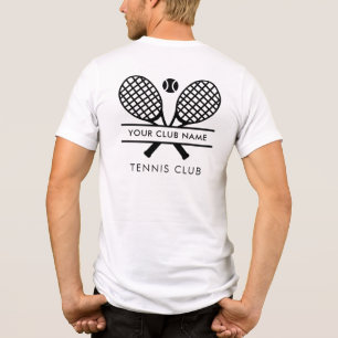 Aangepaste Tennis Club Naam Team Speler Matching Tri-Blend Shirt
