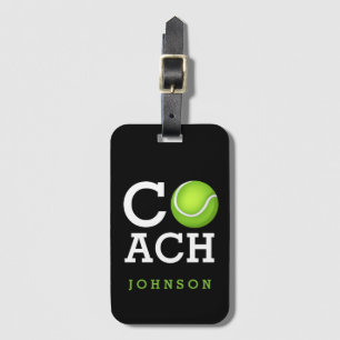 Aangepaste Tennis Coach Bagagelabel